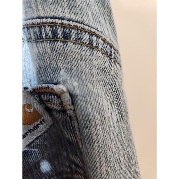 Vintage Carhartt women's Jeans with a boot cut in size womens 8 - Picture 7 of 10